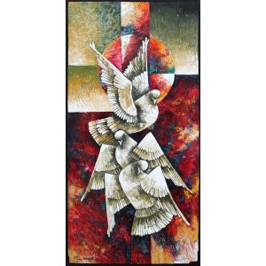 Rashid Ali, 20 x 40 inch, Acrylics on Canvas, Figurative Painting, AC-RA-012